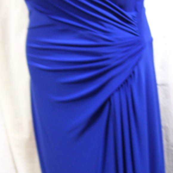 Ralph Lauren Vibrant Blue Prom Evening Gown Size 12 NWOT - Picture 2 of 5